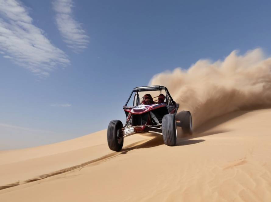 What Happens During a 1-Hour Dune Buggy Ride in Dubai Desert